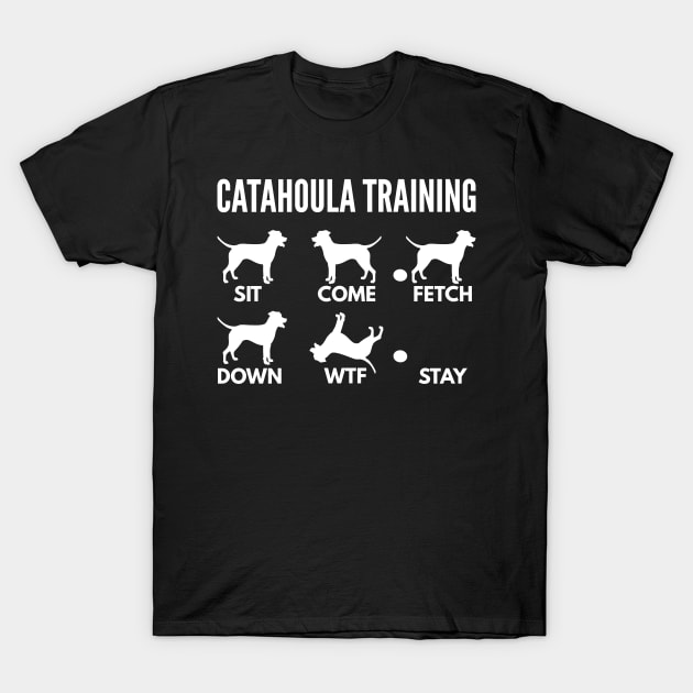 Catahoula Leopard Dog Training Catahoula Cur Tricks T-Shirt by DoggyStyles